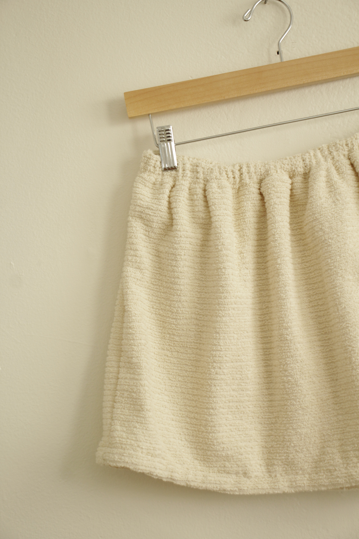 Towel Skirt in Cream