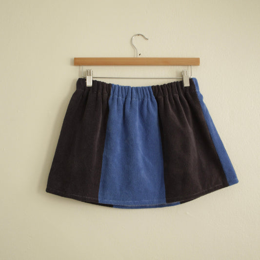 Towel Skirt in NAVY + BLUE