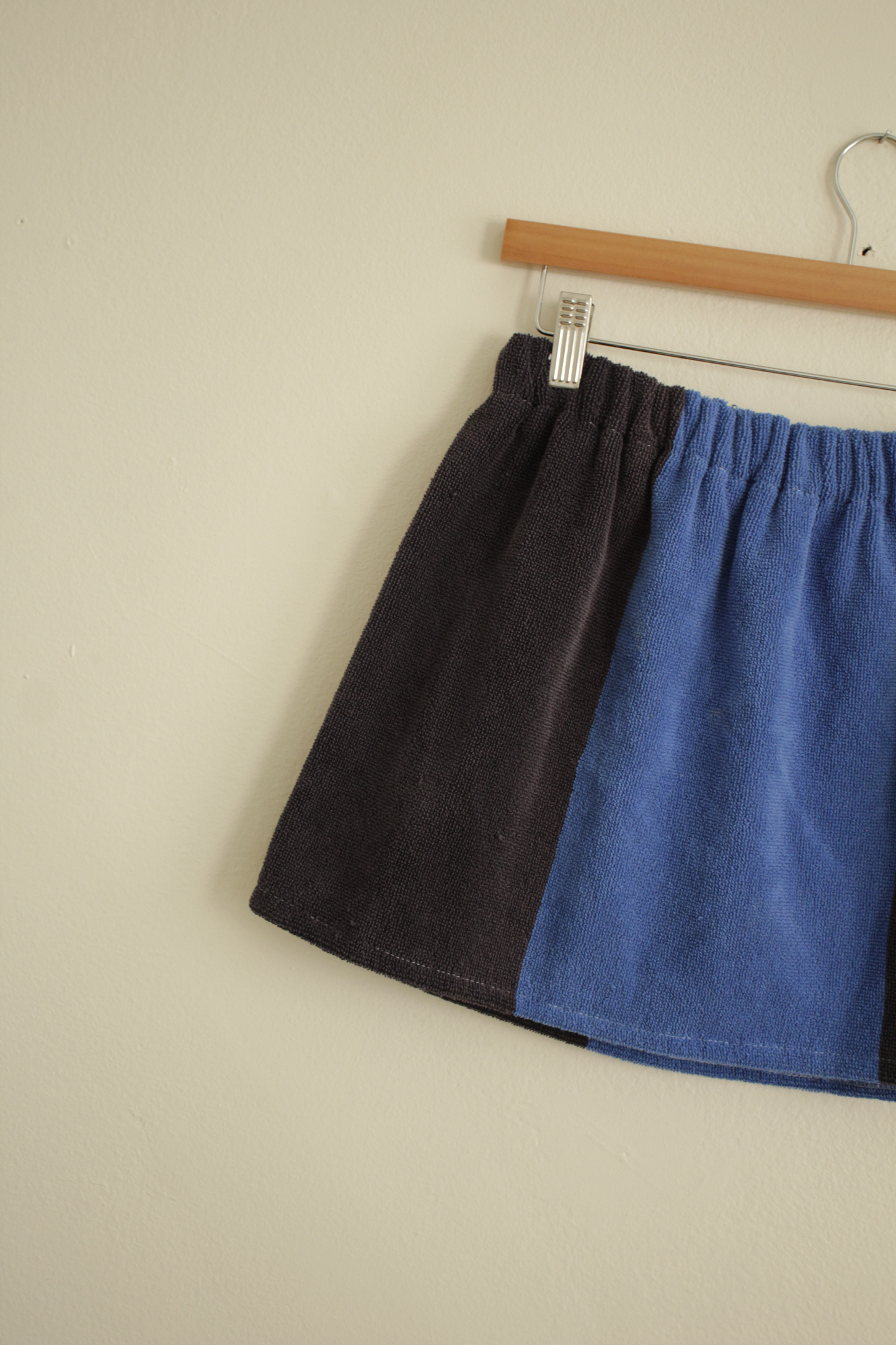 Towel Skirt in NAVY + BLUE