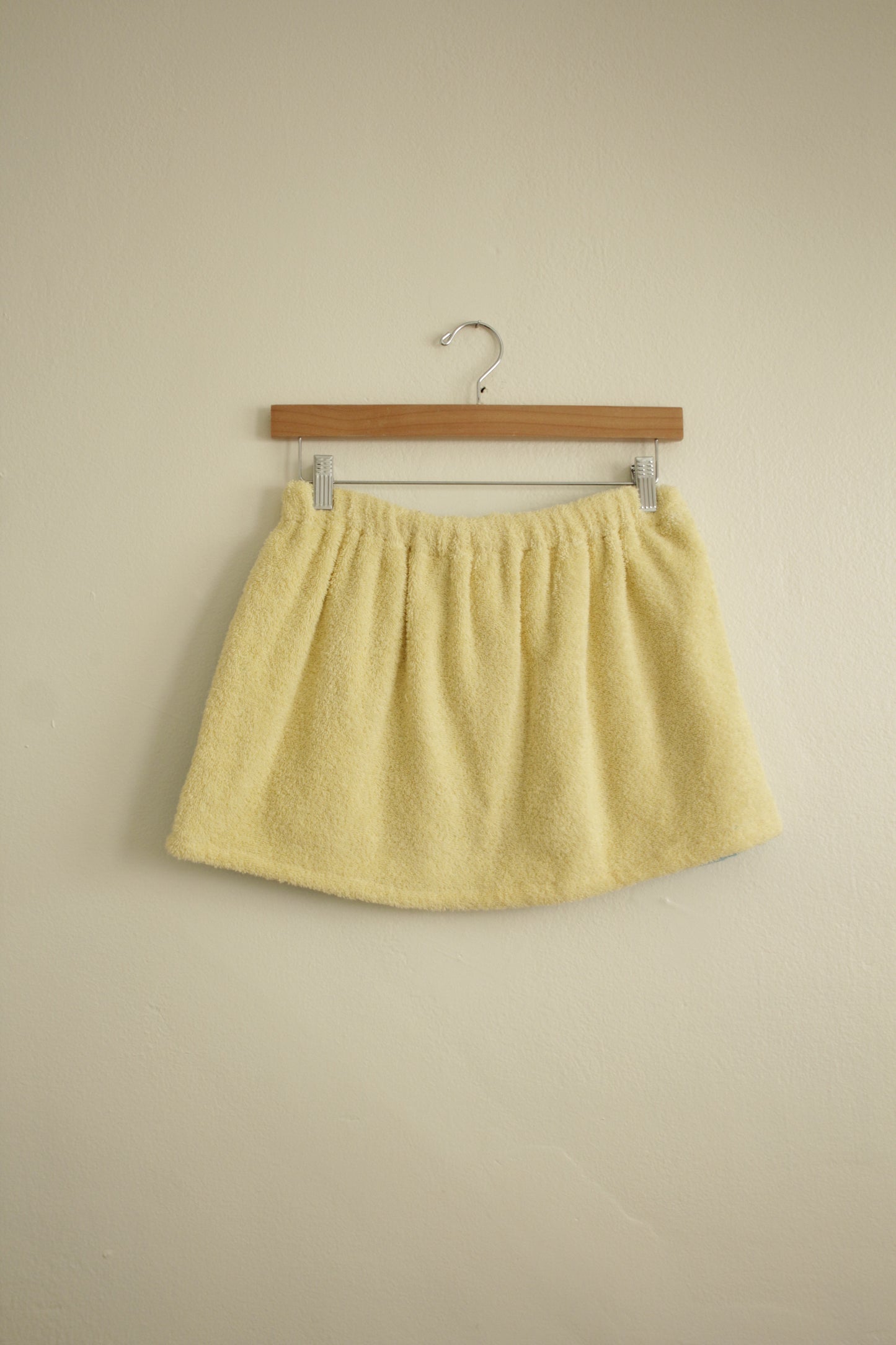 Towel Skirt in YELLOW + BLUE