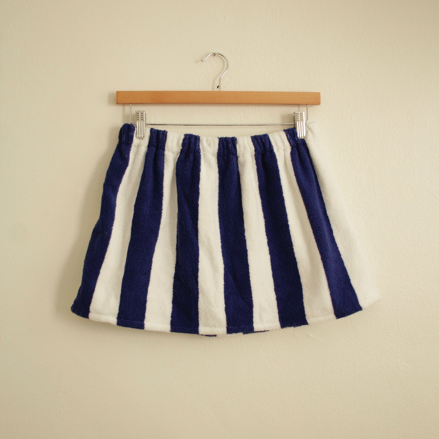 Towel Skirt in NAVY + WHITE