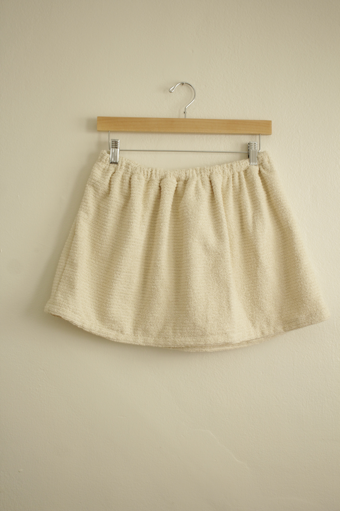 Towel Skirt in Cream