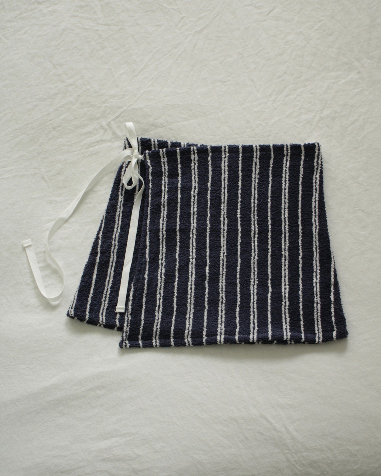 Wrap Skirt in NAVY STRIPES