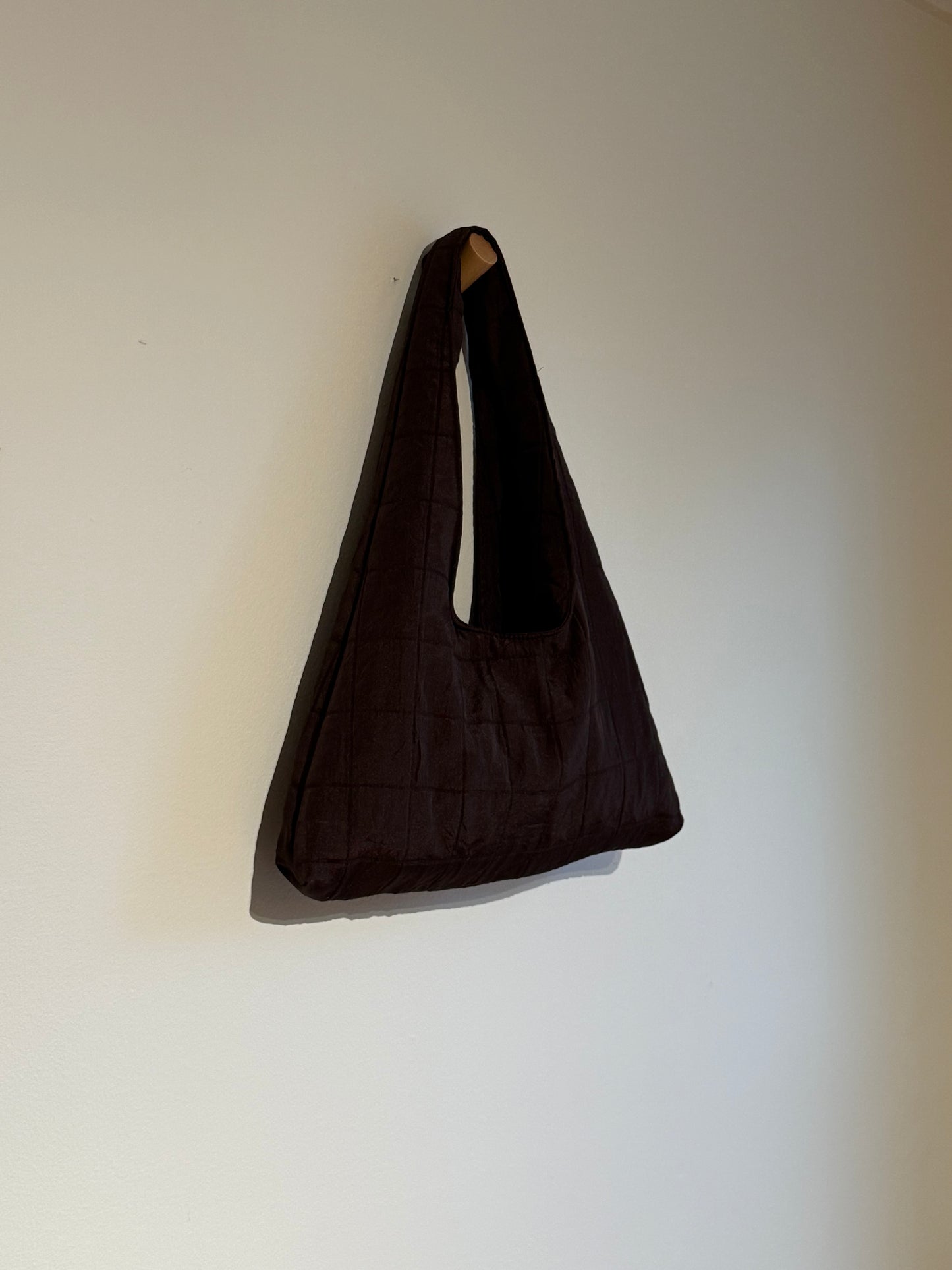 Chocolate Squares Triangle Tote