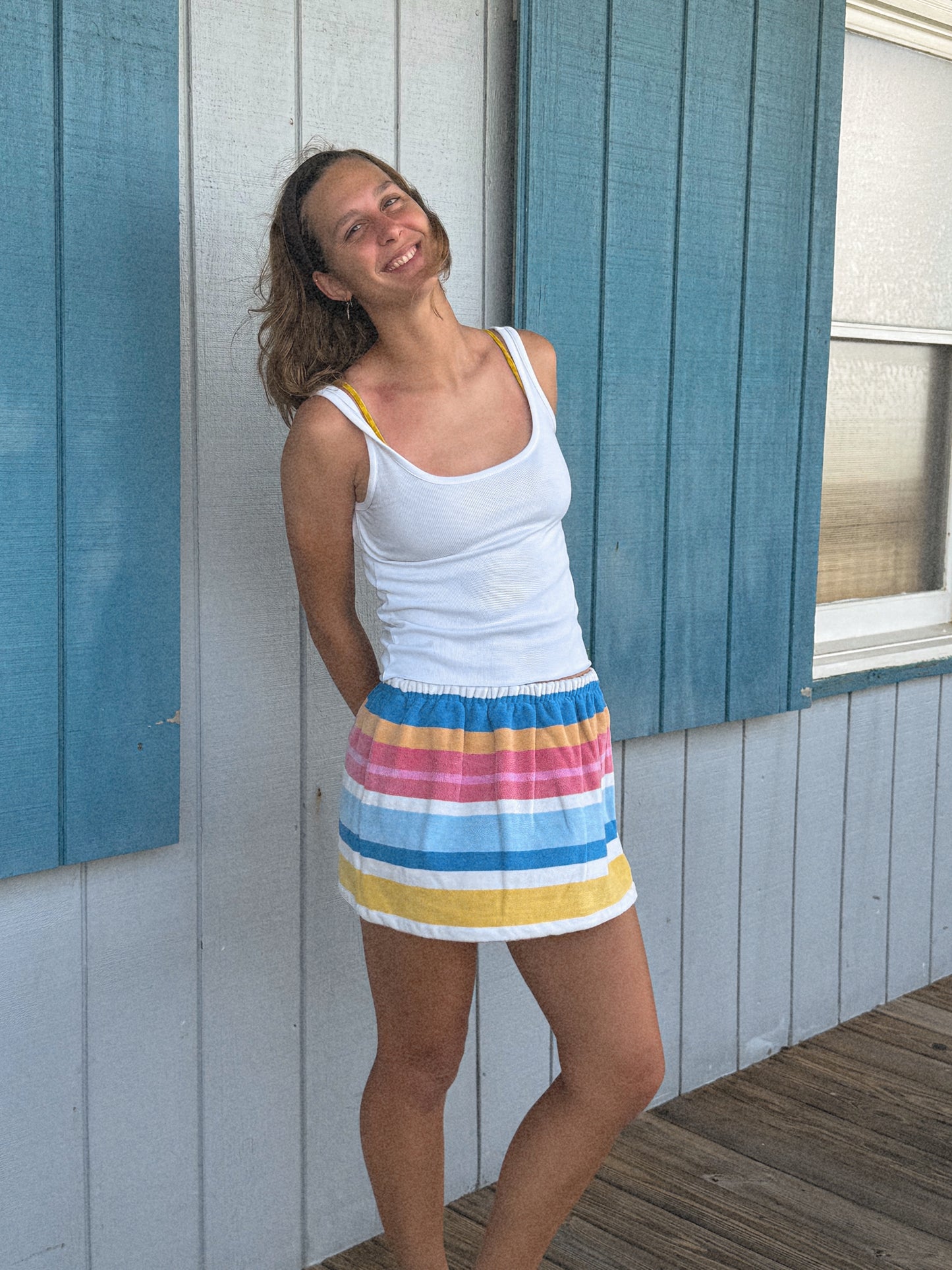 Towel Skirt in Stripes