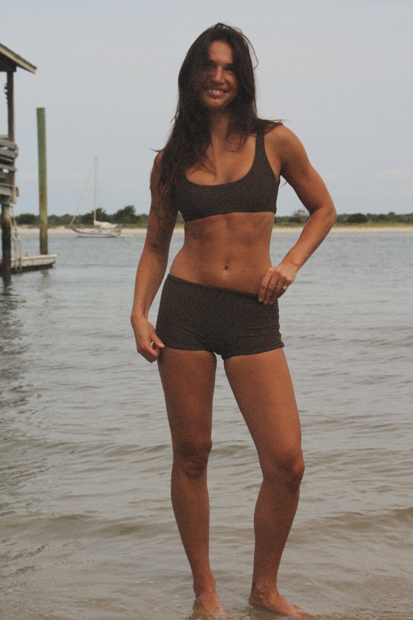 Onda Surf Top in Chocolate